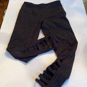 Zella girl Cropped Black Leggings